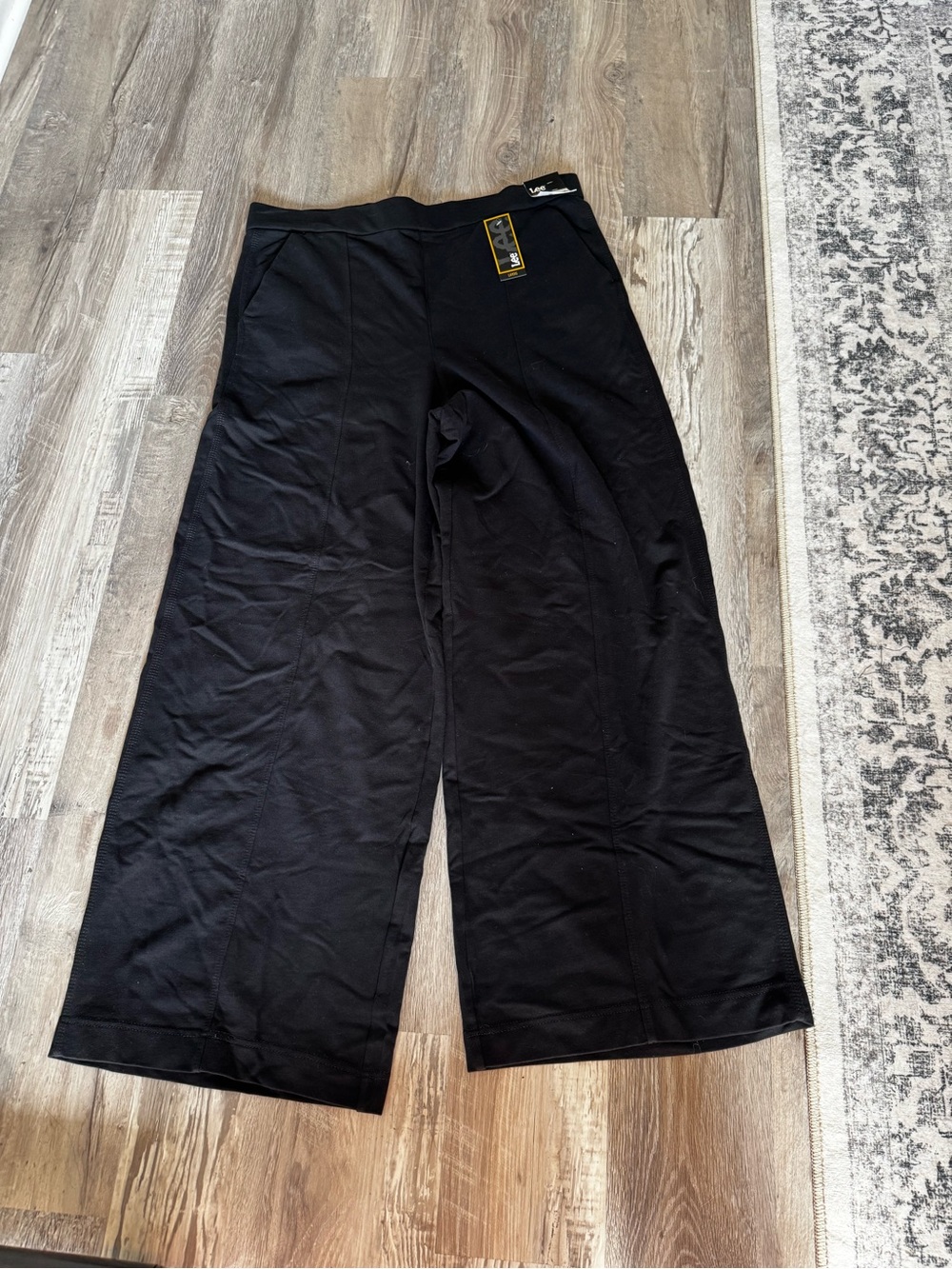 Lee Black Wide-Leg  Pants